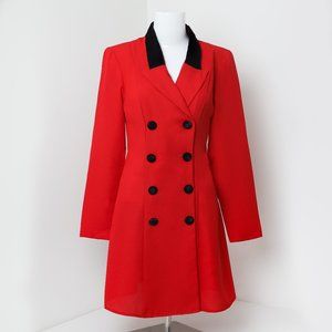 Red Vintage Trench Coat dress